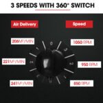 BAUMR-AG 30" 762mm 300W Industrial Pedestal Fan, Large, Commercial, Heavy-duty, 3 Speed, EESS Certified - Image 6