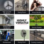 BAUMR-AG 30" 762mm 300W Industrial Pedestal Fan, Large, Commercial, Heavy-duty, 3 Speed, EESS Certified - Image 9