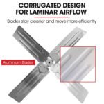BAUMR-AG 42" 1067mm 660W Industrial Mobile Floor Drum Fan, Belt Drive, Tilting, Large, Commercial,  Heavy-duty Frame, EESS Certified - Image 4