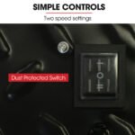 BAUMR-AG 42" 1067mm 660W Industrial Mobile Floor Drum Fan, Belt Drive, Tilting, Large, Commercial,  Heavy-duty Frame, EESS Certified - Image 6