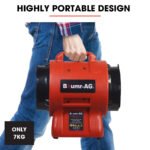 Baumr-AG 200mm (8 inch) Portable Air Blower Mover Axial Ventilation Extraction Fan - Image 7