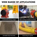 Baumr-AG 200mm (8 inch) Portable Air Blower Mover Axial Ventilation Extraction Fan - Image 8