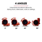 Baumr-AG 3-Speed Carpet Dryer Air Mover Blower Fan, 700CFM, Sealed Copper Motor, Poly Housing - Image 8