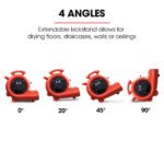 Baumr-AG 3-Speed Carpet Dryer Air Mover Blower Fan, 1300CFM, Sealed Copper Motor, Poly Housing - Image 8