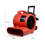 Baumr-AG 3-Speed Carpet Dryer Air Mover Blower Fan, 1400CFM, Sealed Copper Motor, Poly Housing, Telesscopic Handle and Wheels - Image 6