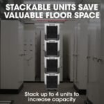 Baumr-AG 50L/day Commercial Air Dehumidifier for Mould, Portable, Stackable, LCD Display, Wheels - Image 6