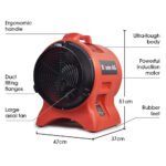 Baumr-AG 300mm (12 inch) Portable Air Blower Mover Axial Ventilation Extraction Fan - Image 6