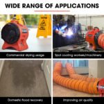 Baumr-AG 300mm (12 inch) Portable Air Blower Mover Axial Ventilation Extraction Fan - Image 8