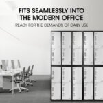 FORTIA 12-Door Metal Storage Locker Cabinet Gym Office Lockers Compartment, Black & Light Grey - Image 4