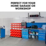 BAUMR-AG 39 Parts Bin Rack Storage System Floor Mount - Red - Image 7