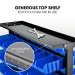 BAUMR-AG 94 Parts Bin Rack Storage System Mobile Double-Sided - Blue - Image 5