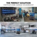 BAUMR-AG 94 Parts Bin Rack Storage System Mobile Double-Sided - Blue - Image 9