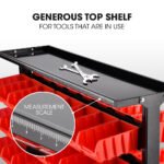 BAUMR-AG 94 Parts Bin Rack Storage System Mobile Double-Sided - Red - Image 5