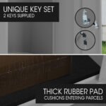 FORTIA Freestanding Parcel Post Box Letterbox, Letter Slot, Woodland Grey - Image 7