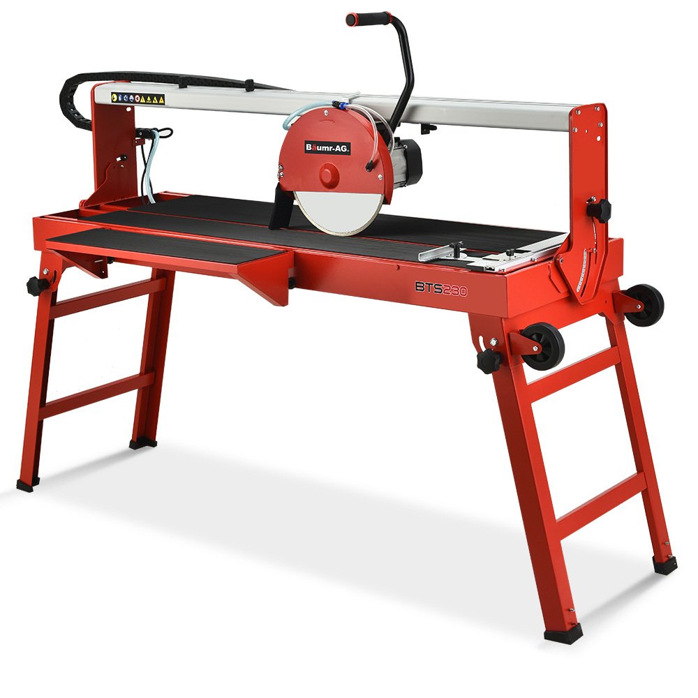 V219-TILSAWBMRA230-74340-00.jpg BAUMR-AG 1500W Electric Tile Saw Cutter with 300mm (12") Blade, 920mm Cutting Length, Side Extension Table - Image 1