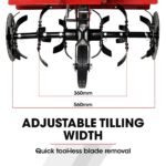 Baumr-AG 150CC Garden Tiller Cultivator Petrol Rototiller 4-Stroke Soil Power Rotary Hoe - Image 3