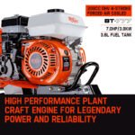 PLANTCRAFT 7.0HP Cultivator Tiller Plough Self-Propelled Rotary Rototiller - Image 2