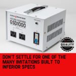 GENPOWER 1000W Step Down Transformer 240v-110v Stepdown Voltage Converter AU-US - Image 2