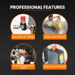 UNIMAC 50L 3.0HP Silent Oil-Free Electric Air Compressor, Portable, Twin Nitto Outlets - Image 5