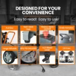 UNIMAC 50L 3.0HP Silent Oil-Free Electric Air Compressor, Portable, Twin Nitto Outlets - Image 7