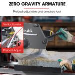 BAUMR-AG 2000W 350mm 14" Brick & Masonry Table Saw, Electric Tile Concrete Cutting, with Stand - Image 5