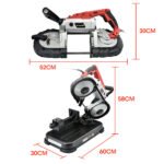 BAUMR-AG Portable Band Saw Cold Cut Metal Cut Off Bandsaw Steel Hand Drop Slicer Cutter Chop - Image 6