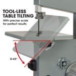 Baumr-AG 500W Wood Bandsaw, Benchtop, 115mm Cutting Depth (BS40) - Image 5