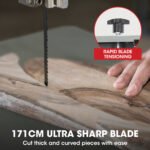 Baumr-AG 500W Wood Bandsaw, Benchtop, 115mm Cutting Depth (BS40) - Image 8