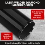 Baumr-AG Diamond Core Drill Bit 114mm Concrete Wet Dry Tile Stone Brick Marble 1-1/4 UNC - Image 2