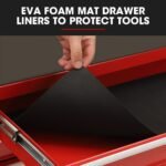 BULLET Pro 7 Drawer Tool Box Cabinet Trolley Storage, Toolbox Garage Organiser Set, Red - Image 10