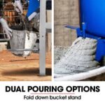 BAUMR-AG 120L Forced Action Pan Mixer, 1500W Electric Direct Drive Motor, Heavy-Duty Frame, for Mortar Screed Resin Cement, 10 Inch Solid Rubber Wheels - Image 11