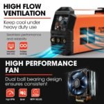 ROSSI Portable Inverter Welder Plasma Cutter, 3in1 Multi-function Cut/MMA/TIG Welding Machine, 15A Plug - Image 11