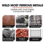 ROSSI 120 Amp Inverter Welder, 3in1 Portable MMA ARC /MIG Gasless /Lift-TIG Welding Machine, 15A Plug - Image 11