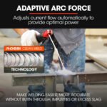 ROSSI 120 Amp Inverter Welder, 3in1 Portable MMA ARC /MIG Gasless /Lift-TIG Welding Machine, 15A Plug - Image 8