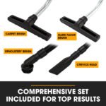 UNIMAC 100L 2400W Wet and Dry Vacuum Cleaner, Heavy-Duty Dual Copper Motors, Accessory Set, for Workshop Car Carpet - Image 9