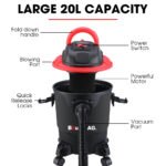 Baumr-AG 20L 1200W Wet and Dry Vacuum Cleaner, with Blower, for Car, Workshop, Carpet - Image 2