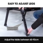 BAUMR-AG Portable Multifunction Workbench, 2-in-1 Worktable and Sawhorse, Height Adjustable, Expandable - Image 4