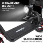 ALPHA Rover Electric Scooter with Seat, 500W 48V 25km/h 30km Range, 14-inch Tyres, Motorised Commuter eScooter for Adults, Black - Image 11