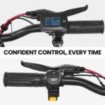 ALPHA Rover Electric Scooter with Seat, 500W 48V 25km/h 30km Range, 14-inch Tyres, Motorised Commuter eScooter for Adults, Black - Image 13