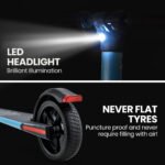 ALPHA Peak Electric Scooter 300W Power Up to 25km/h Adult Teens E-Scooter Easy Fold, Blue - Image 5