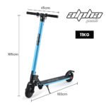 ALPHA Peak Electric Scooter 300W Power Up to 25km/h Adult Teens E-Scooter Easy Fold, Blue - Image 7