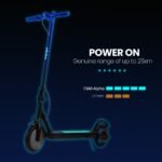ALPHA Urban 8 Electric Scooter, Suspension, 25km Range, 8.5-Inch Wheels, Brushless Motor, Motorised Commuter eScooter for Adults, Grey - Image 5