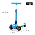 ROVO KIDS 3-Wheel Electric Scooter , Ages 3-8, Adjustable Height, AU Compliant, Lithium Battery, Blue - Image 11