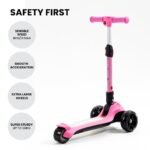 ROVO KIDS 3-Wheel Electric Scooter , Ages 3-8, Adjustable Height, AU Compliant, Lithium Battery, Pink - Image 10