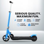 ROVO KIDS Electric Scooter Lithium Ride-On Foldable E-Scooter 125W Rechargeable, Blue - Image 3