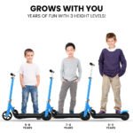 ROVO KIDS Electric Scooter Lithium Ride-On Foldable E-Scooter 125W Rechargeable, Blue - Image 4