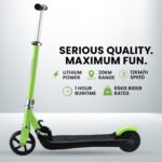 ROVO KIDS Electric Scooter Lithium Ride-On Foldable E-Scooter 125W Rechargeable, Green - Image 3