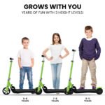 ROVO KIDS Electric Scooter Lithium Ride-On Foldable E-Scooter 125W Rechargeable, Green - Image 4