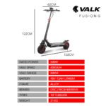 VALK Fusion 5 Electric Scooter, 500W, AU Compliant, 48V 13Ah Lithium, 50km Range, 40km/h, Quad Shocks, 10 inch Tyres - Image 3