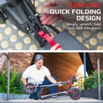 VALK Fusion 5 Electric Scooter, 500W, AU Compliant, 48V 13Ah Lithium, 50km Range, 40km/h, Quad Shocks, 10 inch Tyres - Image 5